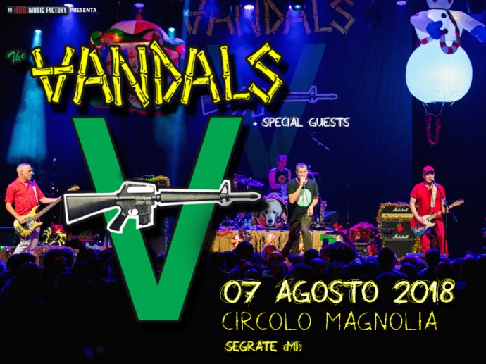 The Vandals: questa sera , 07 agosto, una data estiva al Circolo Magnolia, Milano!